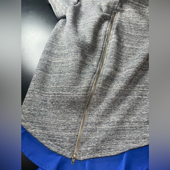 Pixley Tristan Zipper Woven Back Knit Top Size Medium EUC - Picture 7 of 7